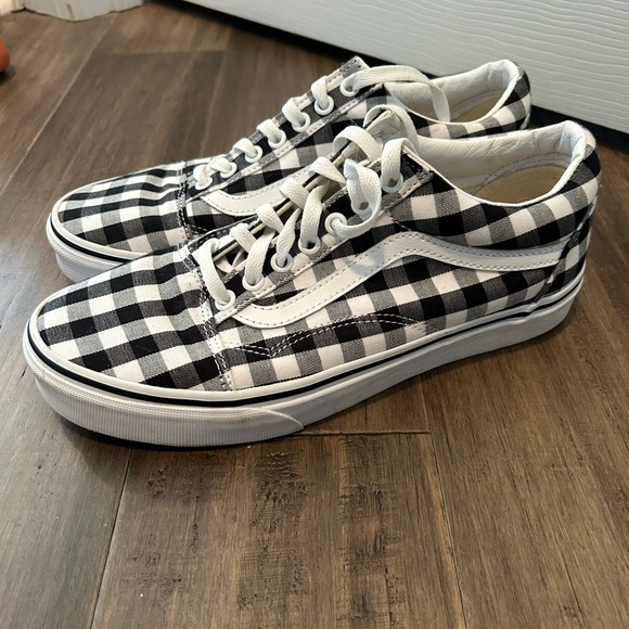 NWOT Black and White Checkered Vans - Picture 1 of 3